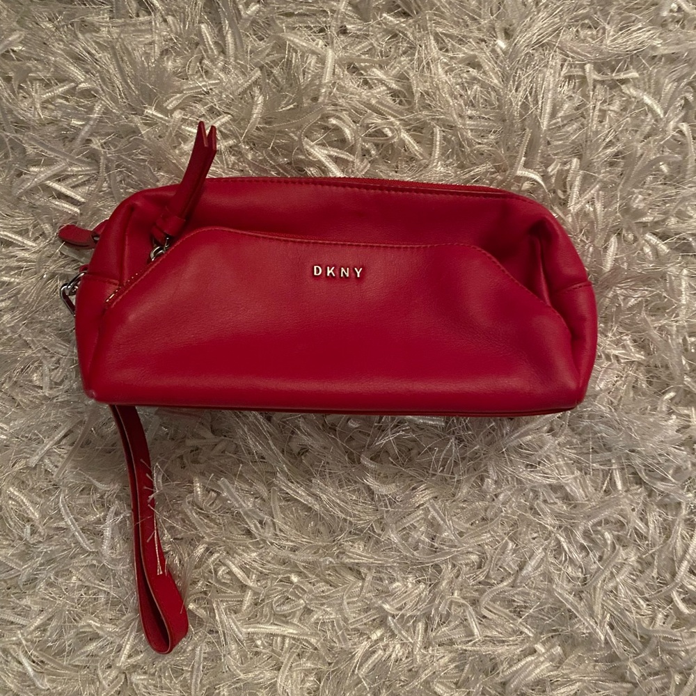 DKNY leather wristlet